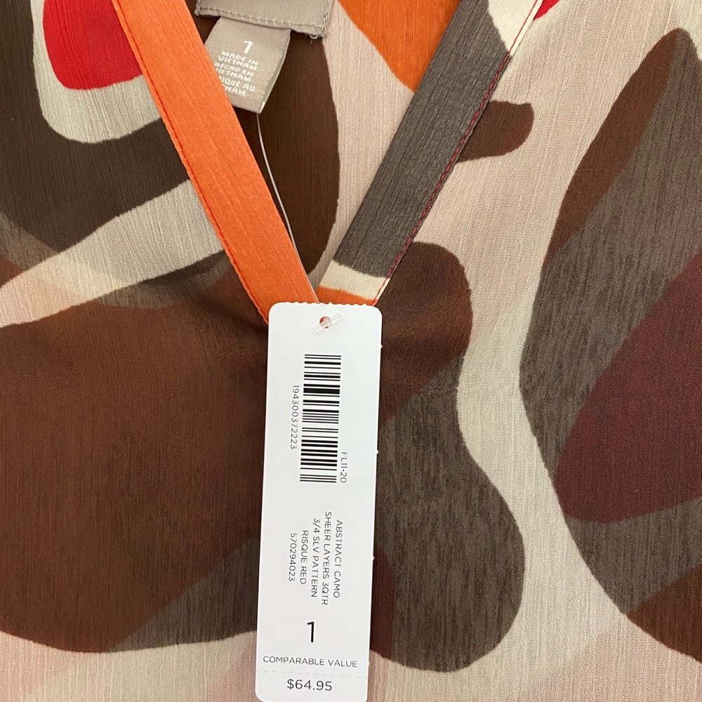 Chico’s multi colored size 1 so M-L